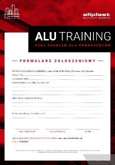 ALIPLAST_ALU Training_formularz